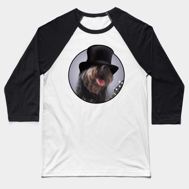 Classic Rock Dawg Baseball T-Shirt by hobrath